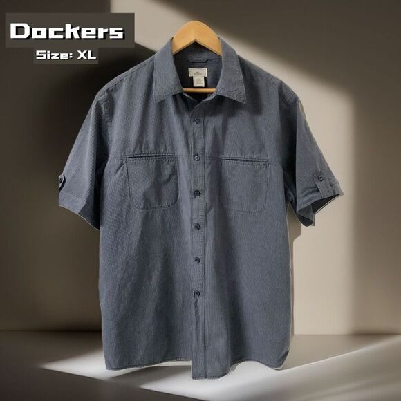 DOCKERS NWOT Men’s Short Sleeve Shirt - Picture 1 of 7
